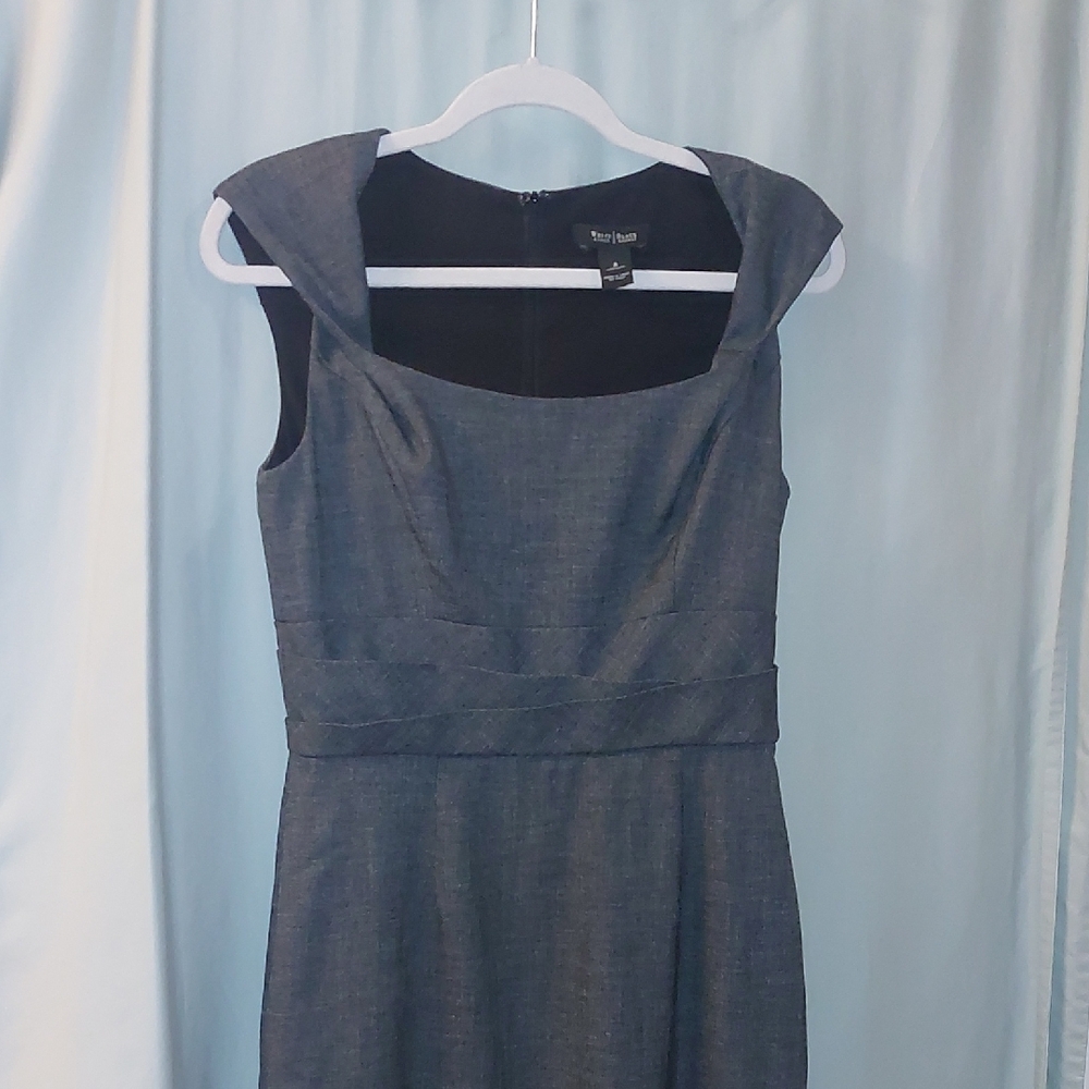 WHBM Fitted Waist Cap Sleeve Sheath Dress Size 8